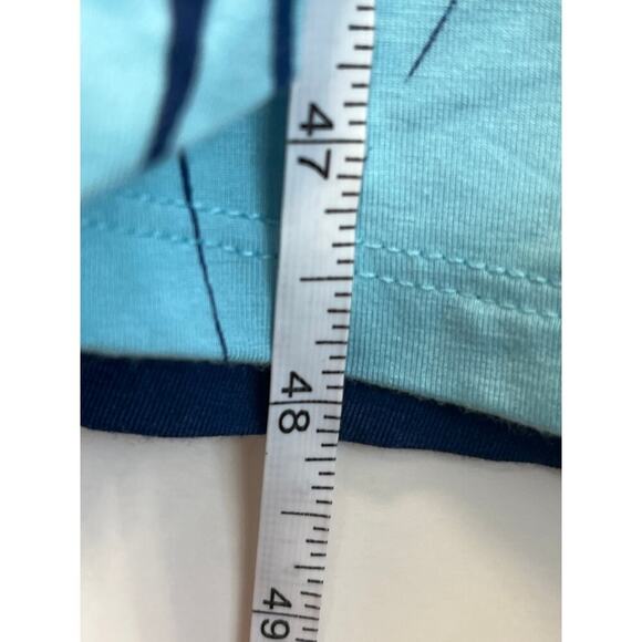 Soft Surrounding Womens M Blue Sleeveless Maxi Tropical Print Beach/Cruise FLAW - Picture 6 of 7